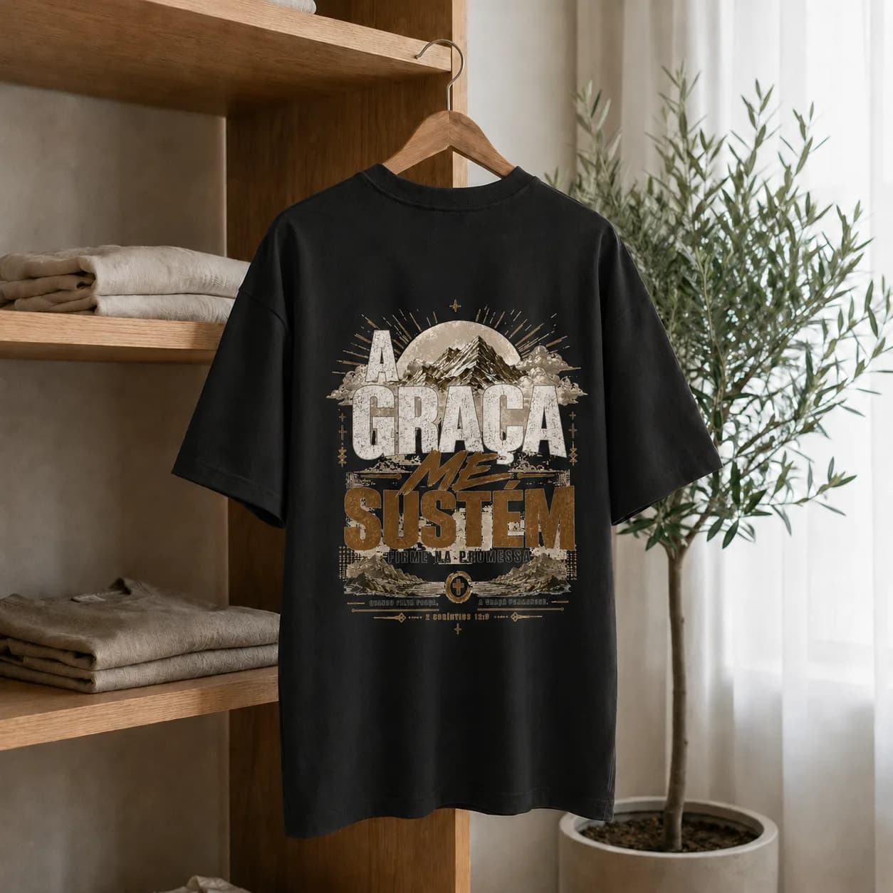 Camiseta A Graça me Sustém — foto 3
