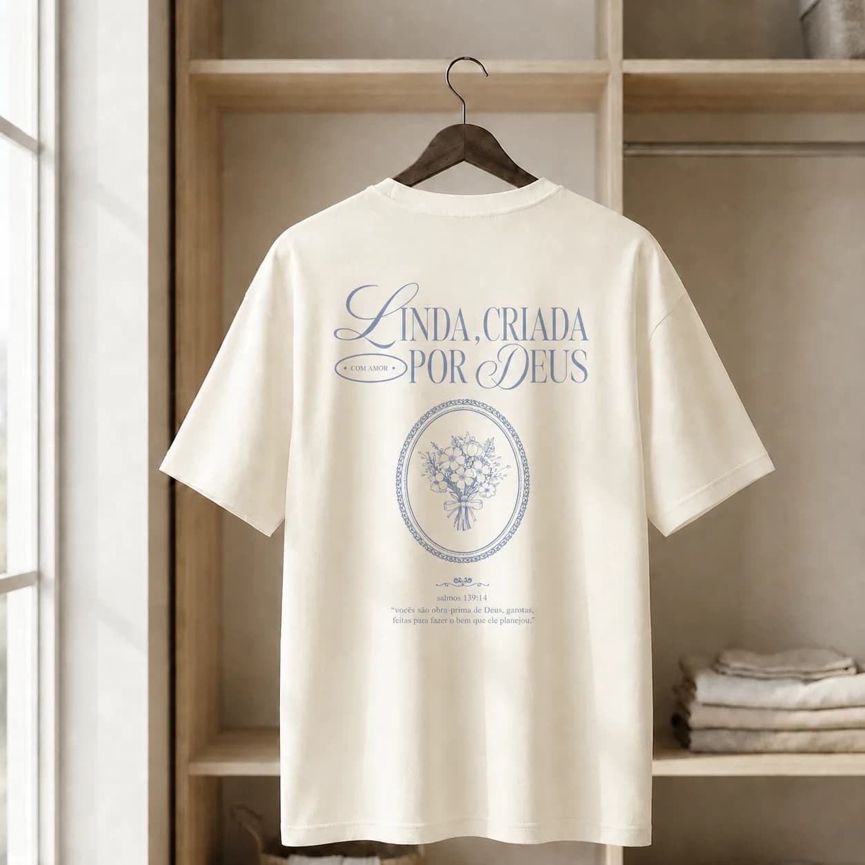 Camiseta Criada por Deus — foto 1