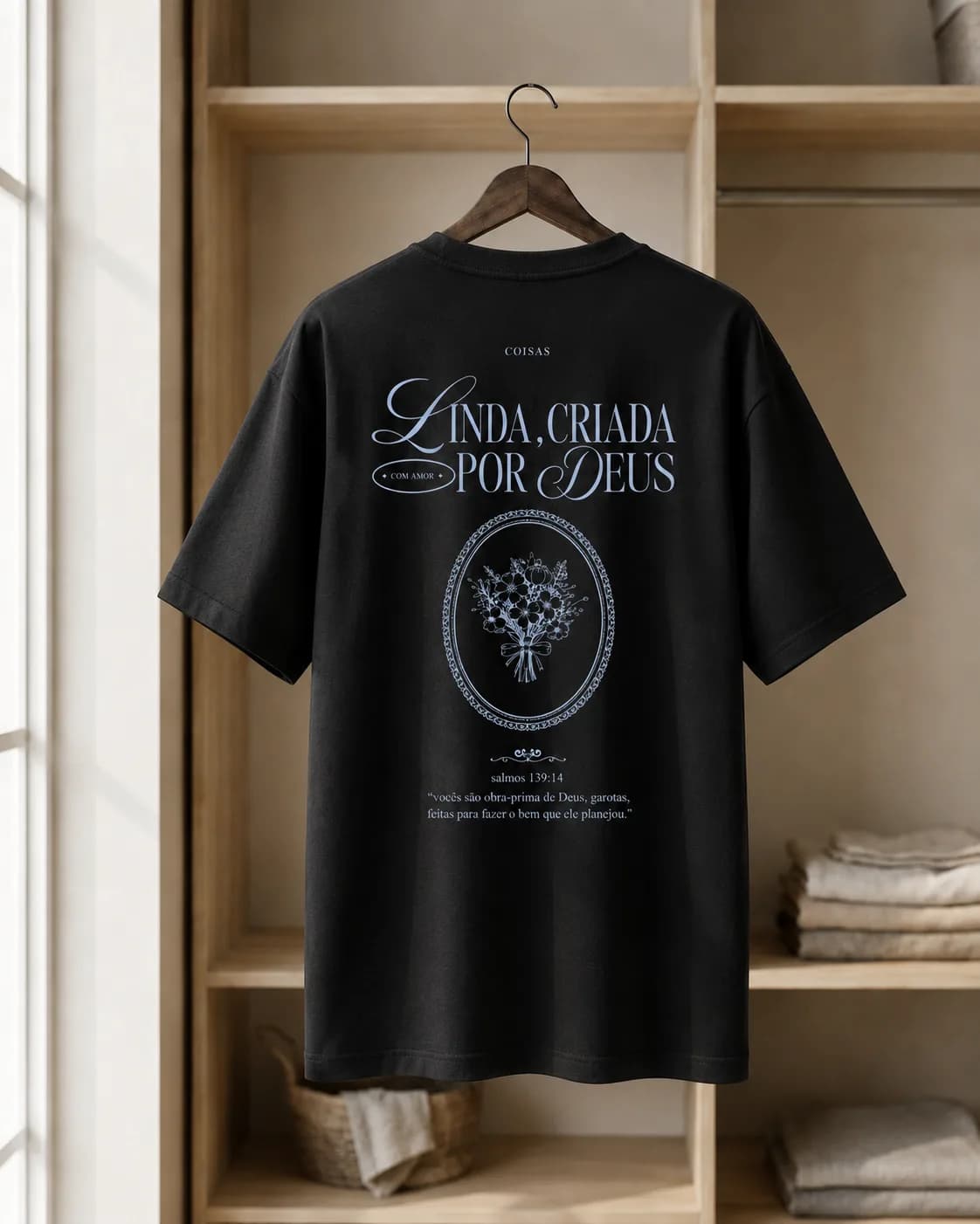 Camiseta Criada por Deus — foto 3