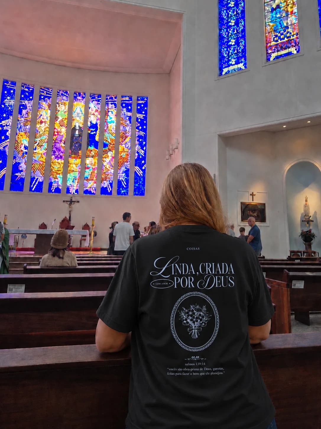 Camiseta Criada por Deus — foto 6