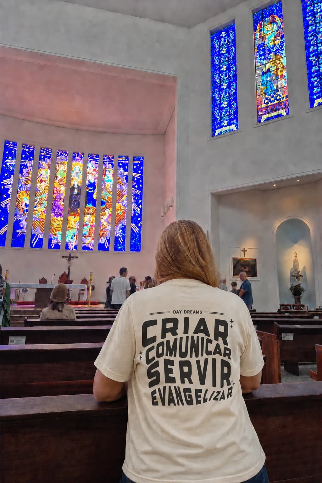 Camiseta Criar, Comunicar e Servir — foto 6