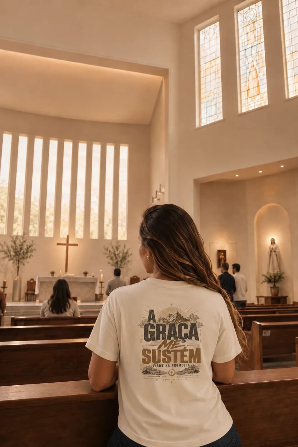 Camiseta A Graça me Sustém — foto 5