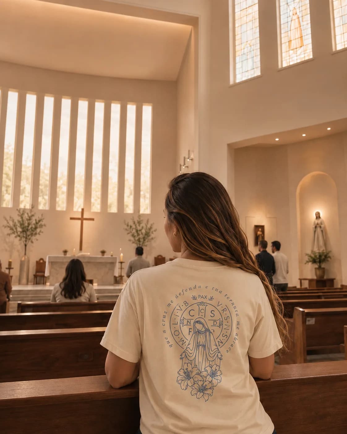 Camiseta Cruz e Ternura — Nossa Senhora — foto 5