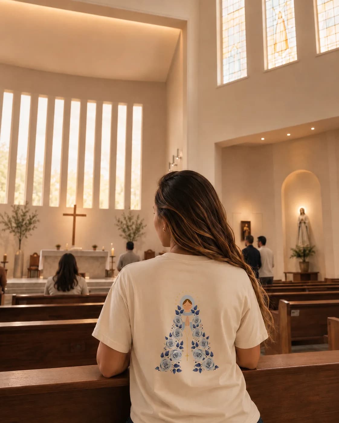 Camiseta Nossa Senhora das Rosas — foto 5
