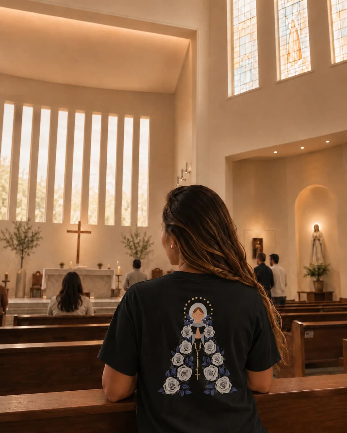 Camiseta Nossa Senhora das Rosas — foto 6